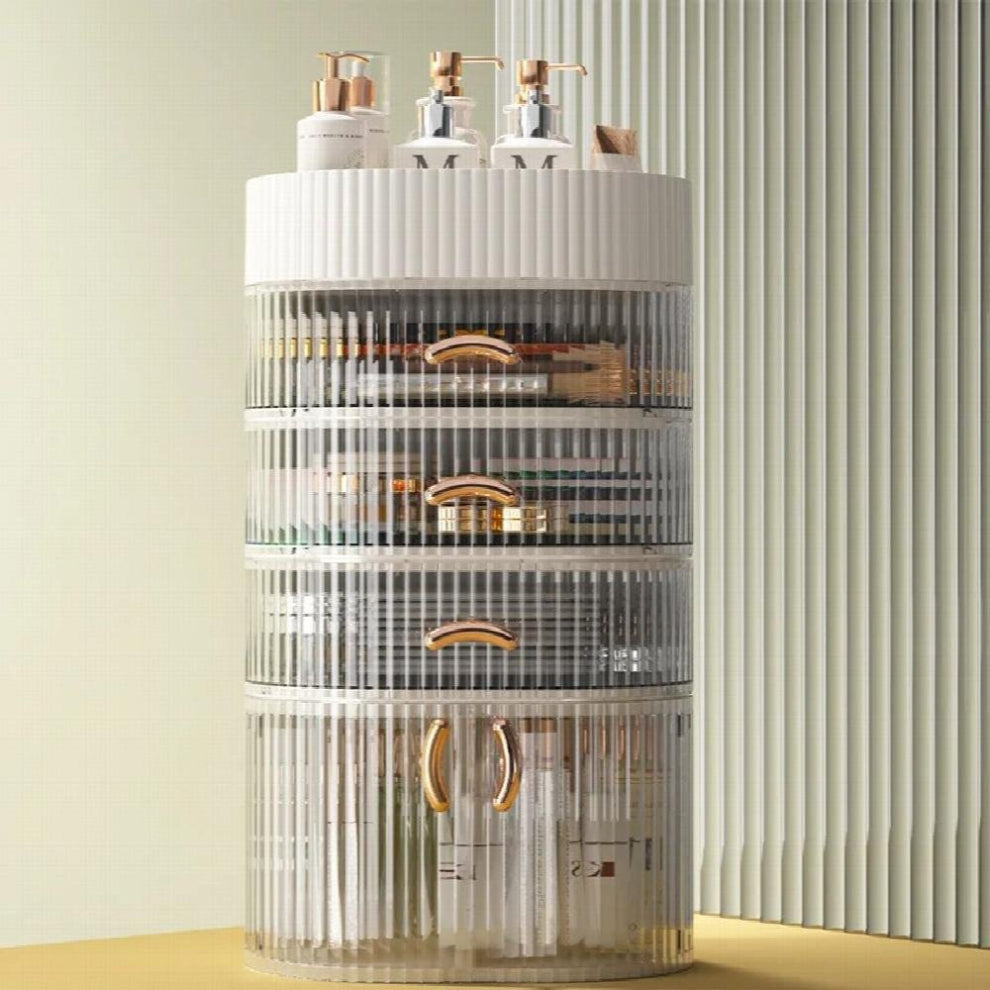 Dustproof Skin Care Product Storage Cabinet Shelf Desktop Jewelry Box Dresser Large Capacity Cosmetics Storage Box