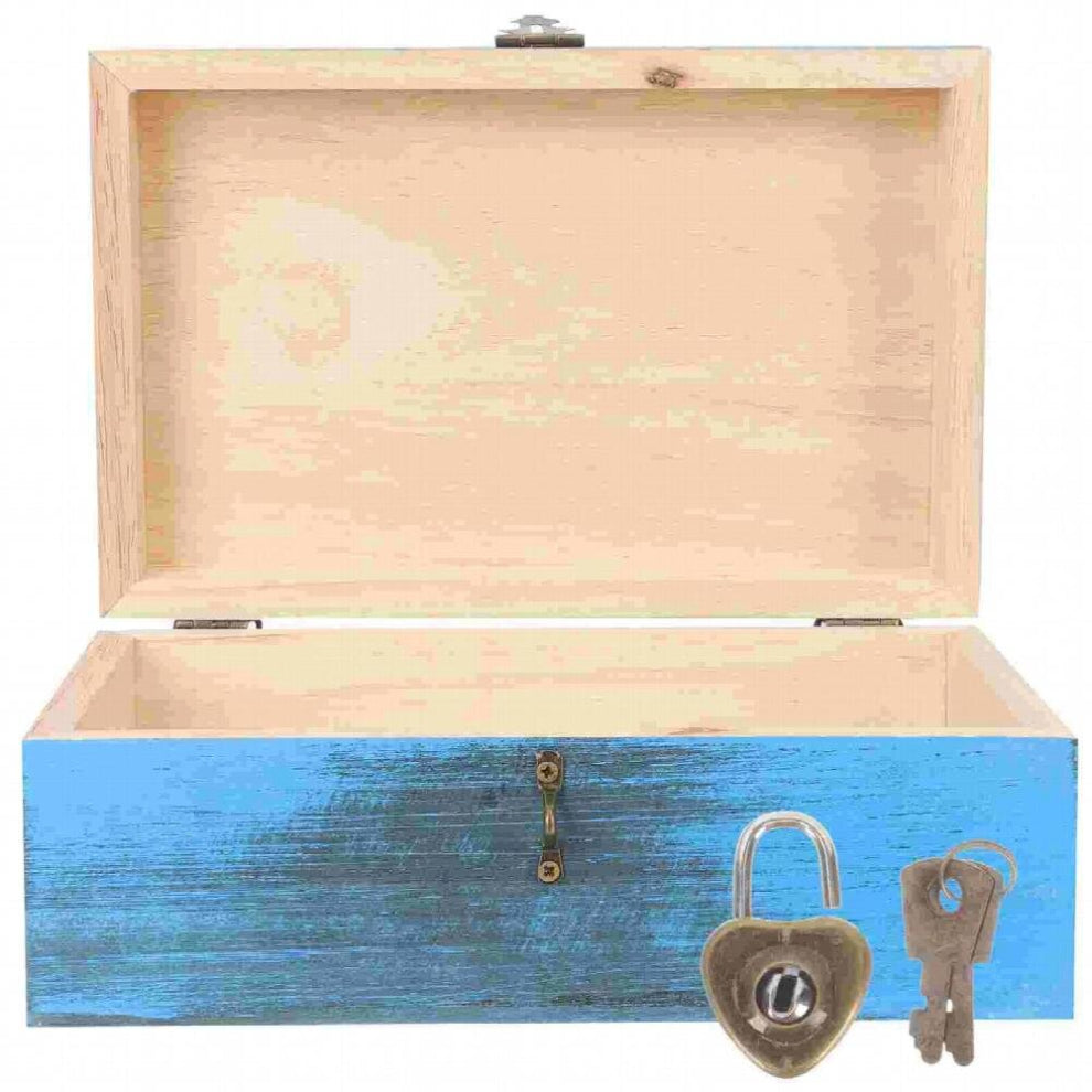 Box Wooden Storage Jewelry Lock Station Piggy Stationery Bintea Cash Case Retro Organizercoffee Giftwoodsmall Trinket