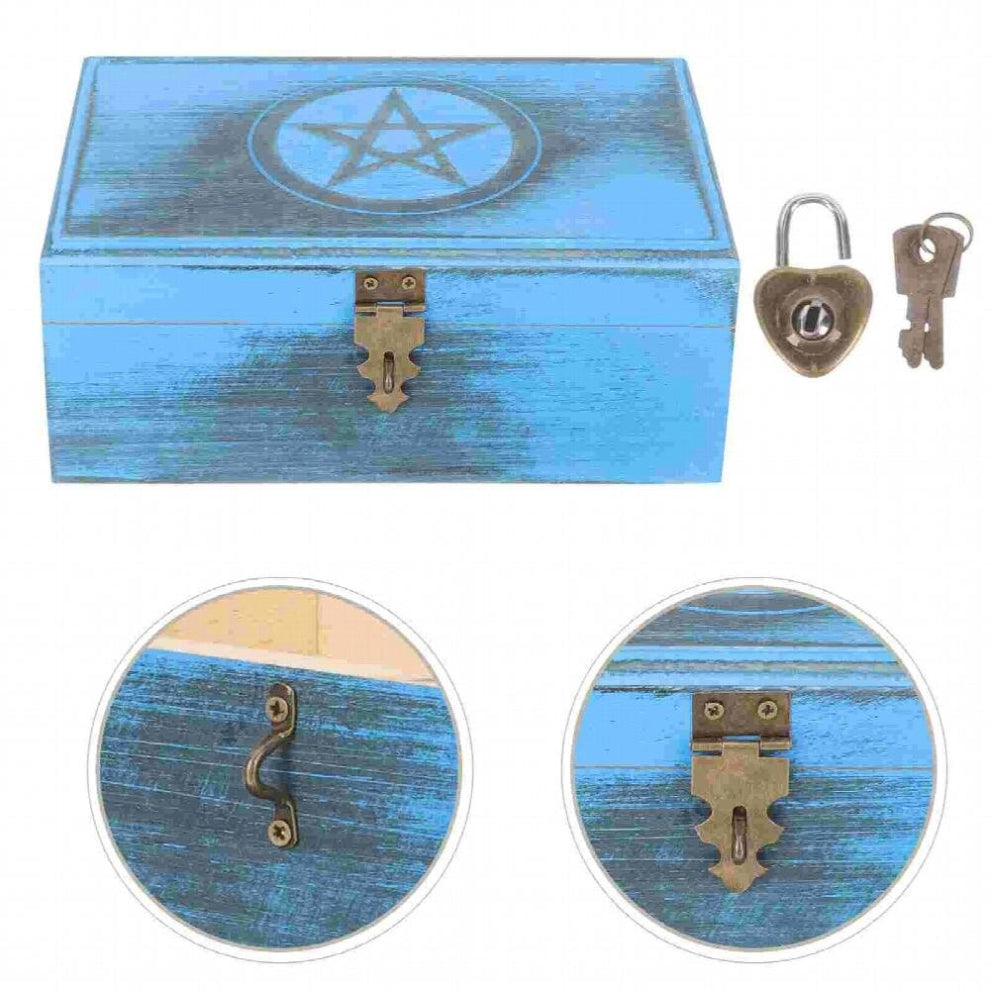 Box Wooden Storage Jewelry Lock Station Piggy Stationery Bintea Cash Case Retro Organizercoffee Giftwoodsmall Trinket