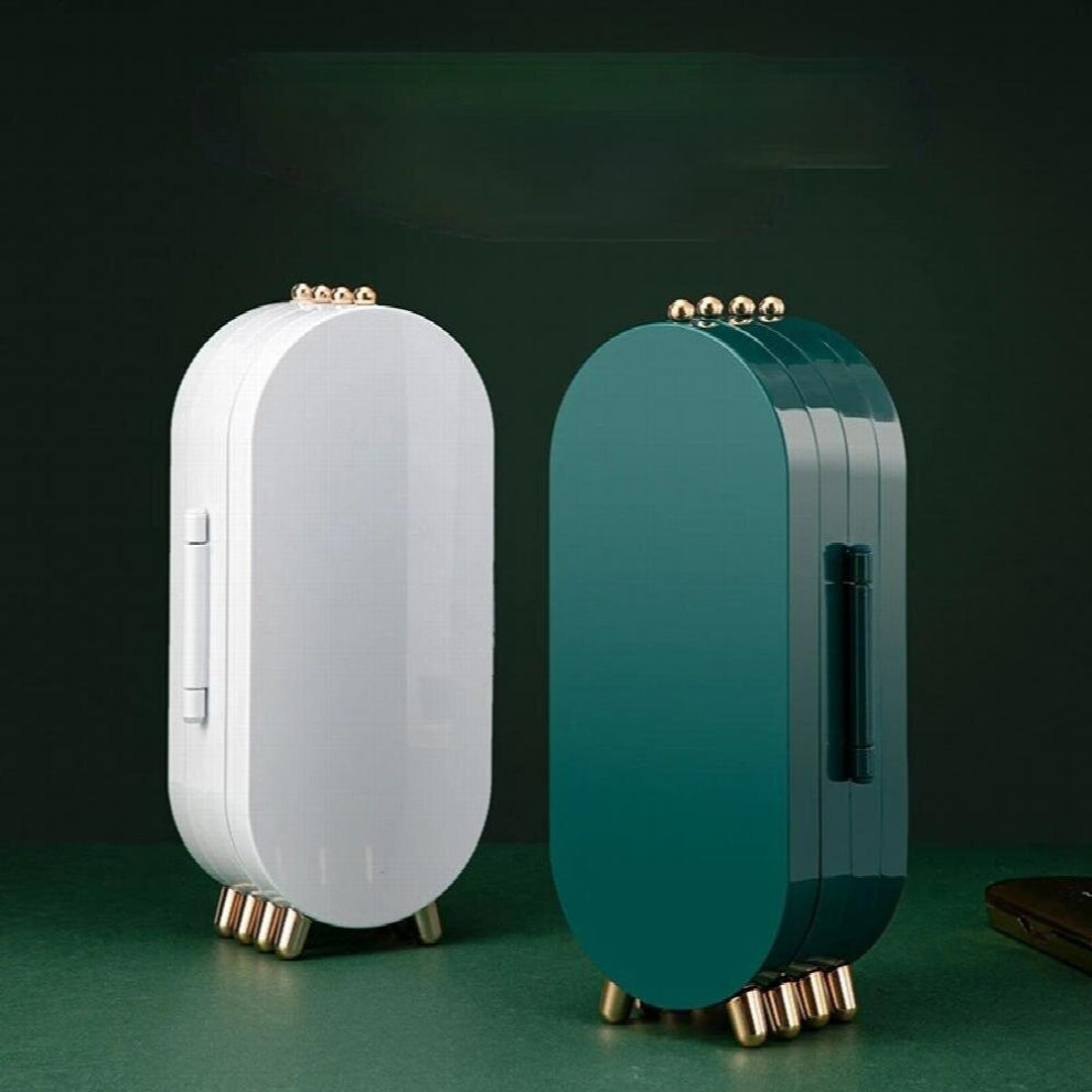 Light desktop jewelry storage box earrings earrings jewelry multilayer dustproof jewelry box jewelry case