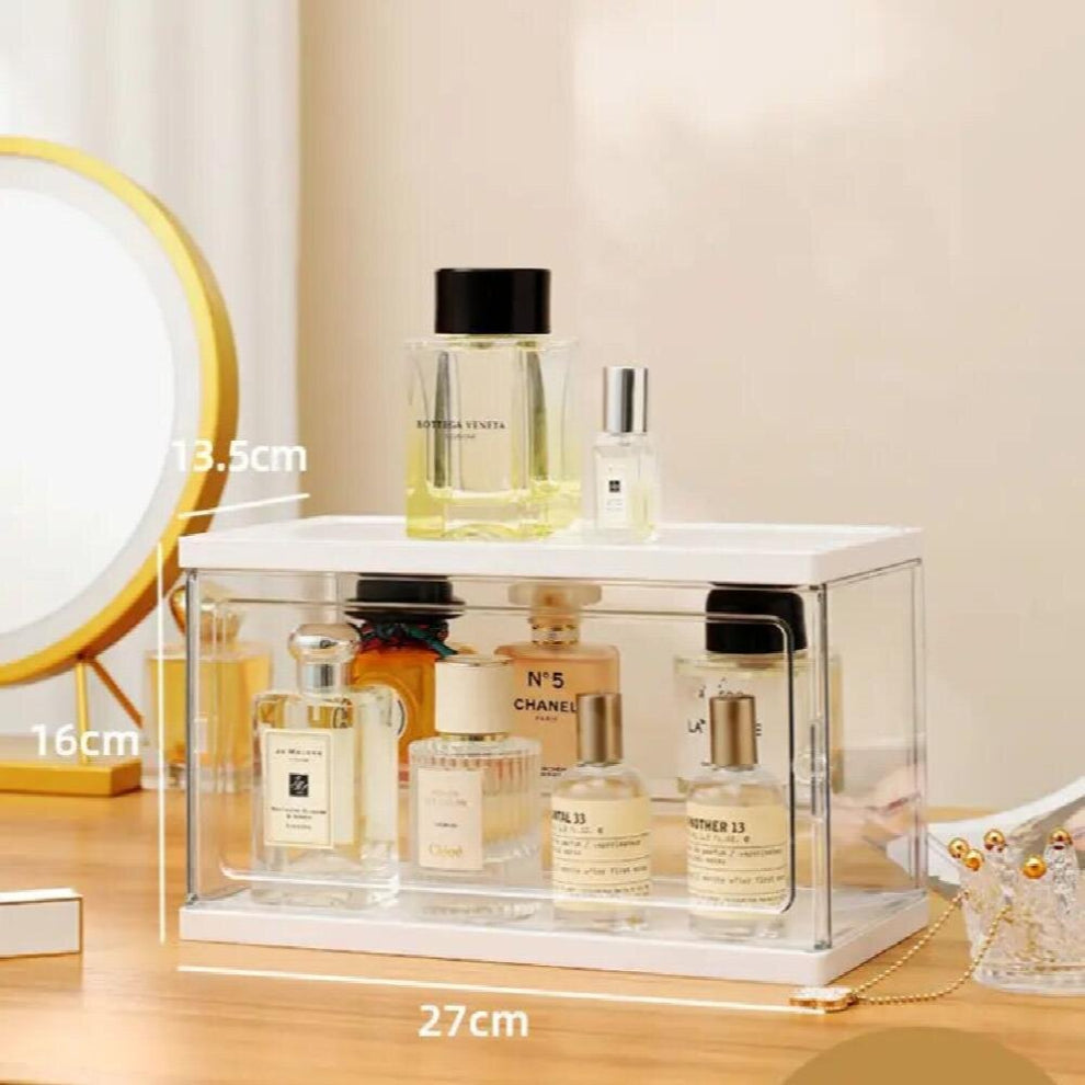 2 Layers Perfume Storage Box Toys Doll Display Stand Nail Polish Perfume Box Sundries Storage Box Makeup Jewelry Organizer