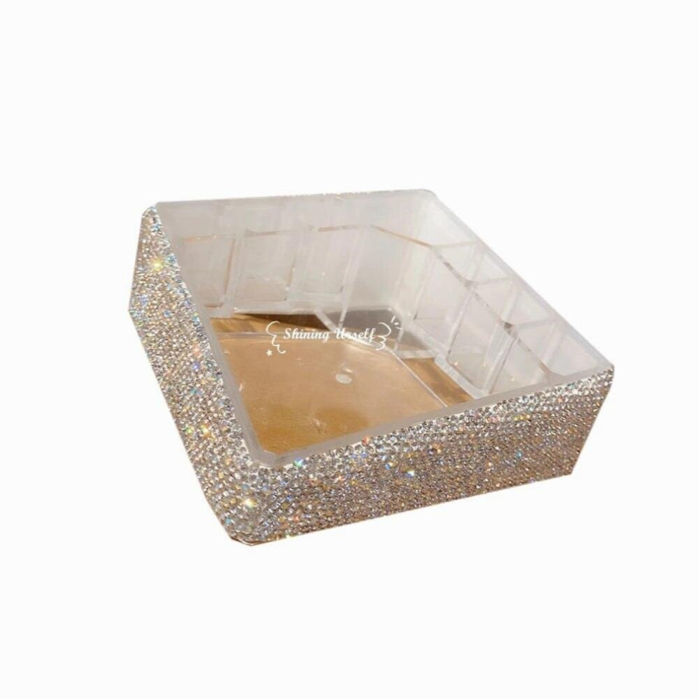 Jewelry Box Organizer Ring Earring Necklace for Lipstick Perfume Nail Polish Powder Storage Case Portable Display