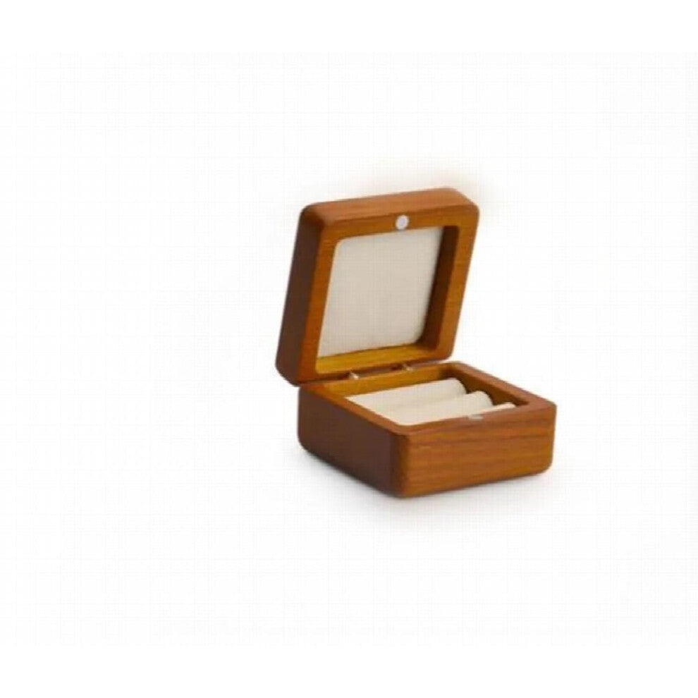 Wood packing case wedding ring stud earrings cuff-link holder women display jewelry box accessories organizers