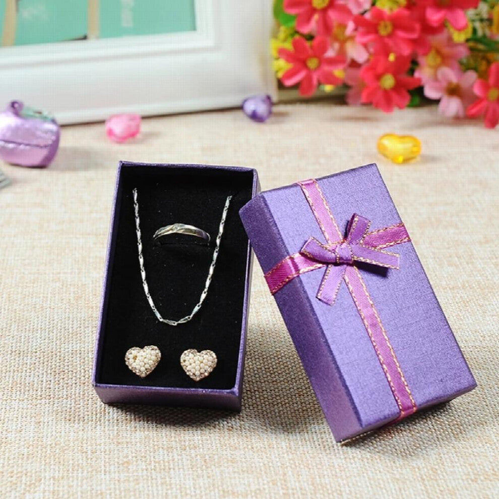 48pcs Jewelry Box,Multi Colors Jewelry Sets Display Case 5x8x2.5cm Necklace-Earrings-Ring Box Paper Jewellery Packaging