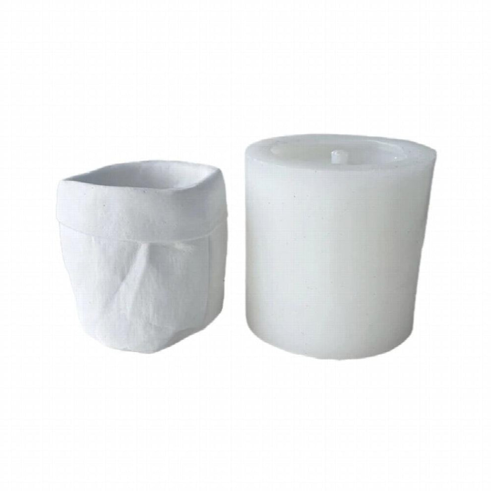 Paper Sack Planter Silicone Mold Flower Pot Concrete Mold Cement Gypsum Mold Flower Vase Epoxy Casting Mold