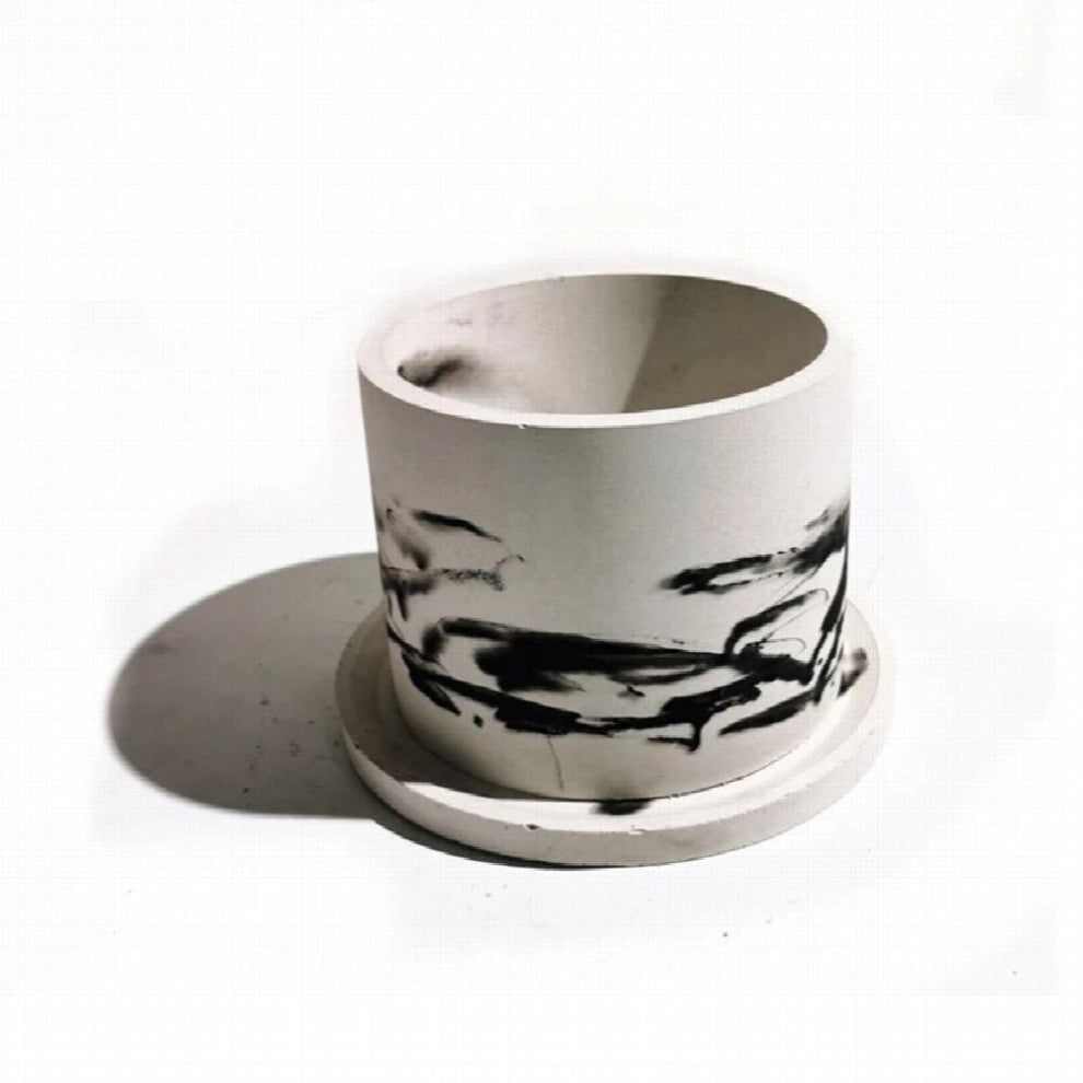 Large 6inch Round Concrete Flower Pot Silicone Mold Succulent Planter Silicone Mold Homemade Succulent Plant Pot Molds