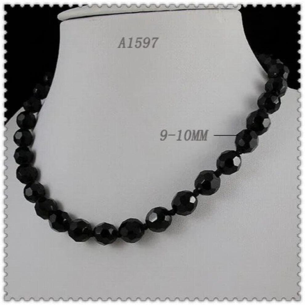 Unique Pearls jewellery Store,Charming Single 10mm Crystal Beads Necklace.Charming Women Gift Jewelry