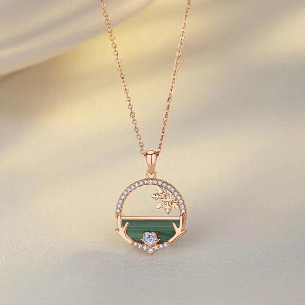 Gift Creative Skirt Natural Malachite 925 Sterling Silver Chokers Necklaces Malachite Jewellery Jade Necklaces