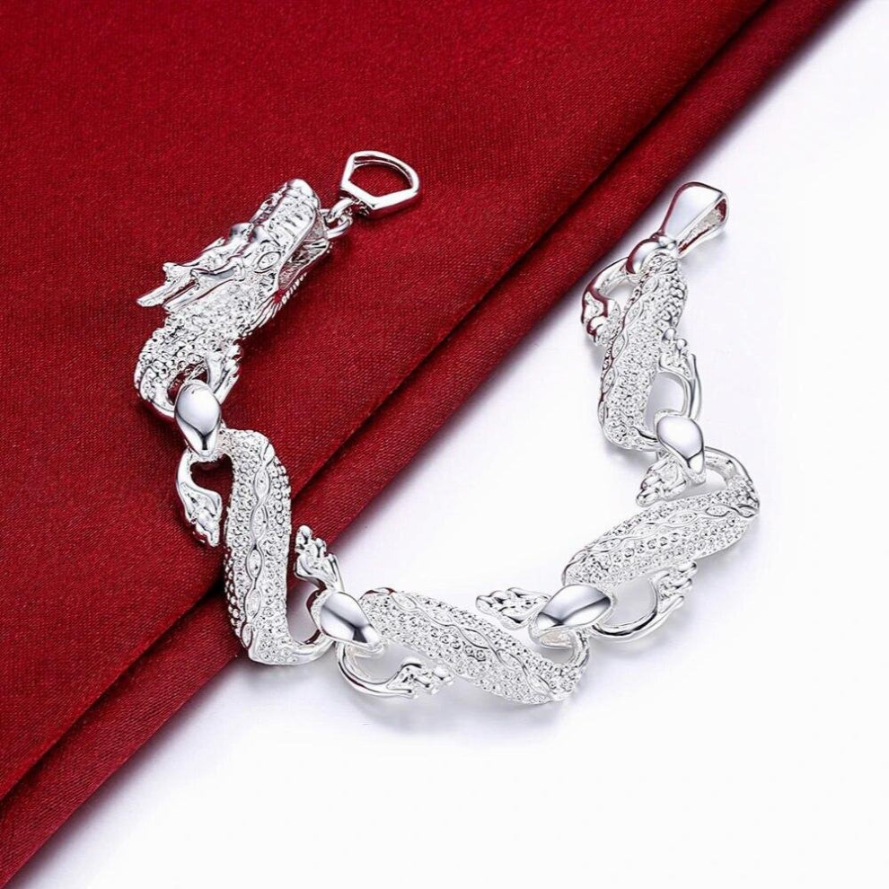 925 Sterling Silver Bracelet Bracelet Cuffs Men And Women Dragon Bracelet Jewelry Party Christmas Gift