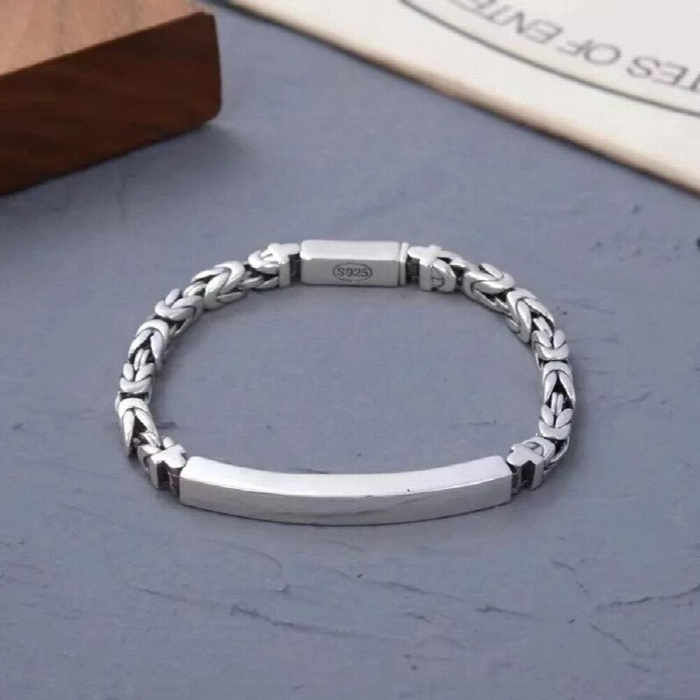 S925 Mens And Womens Peace Grain Bracelet For Men And Womens Small Crowd Sense Bracelet Gift