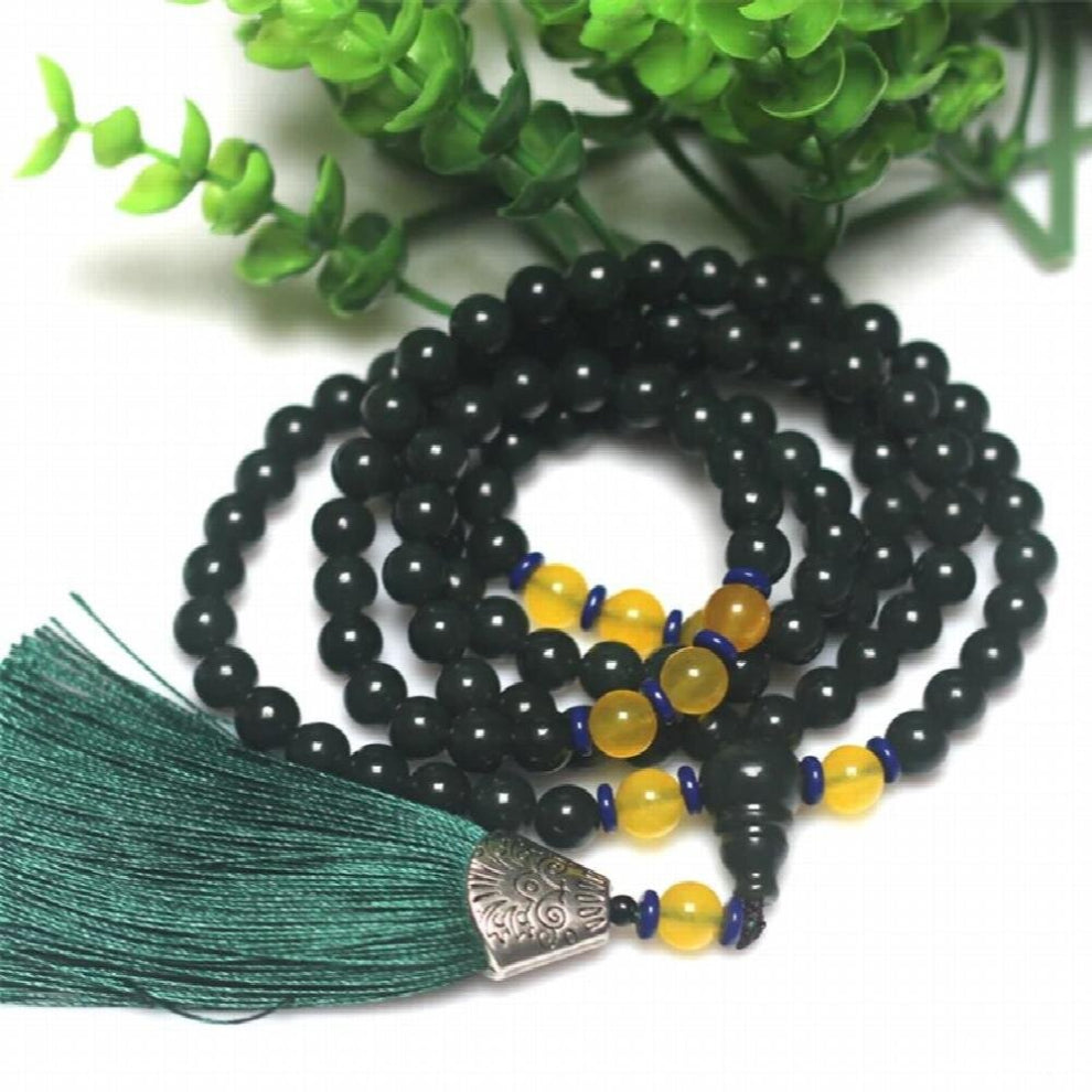 Hot Selling - Hand Hetian Cyan Jade 108 Grain Bracelet Jewelry Accessories Men Women Luck Gifts1