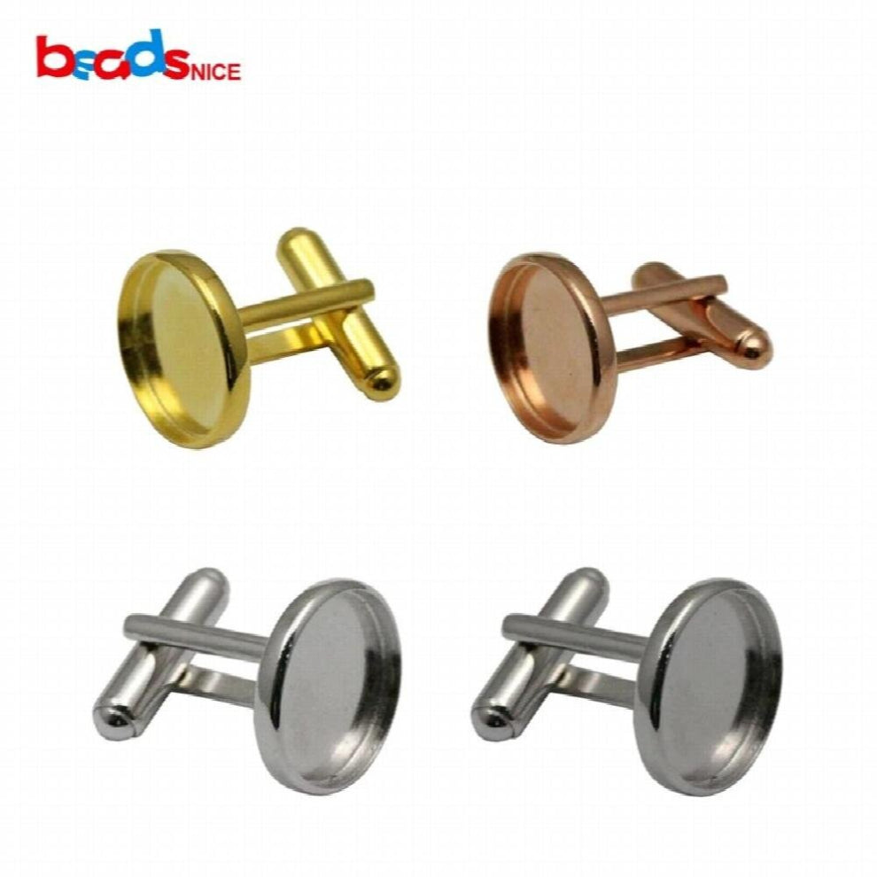 Beadsnice 925 silver French Personalized Cufflinks Blank Accessories for Mens ID30947