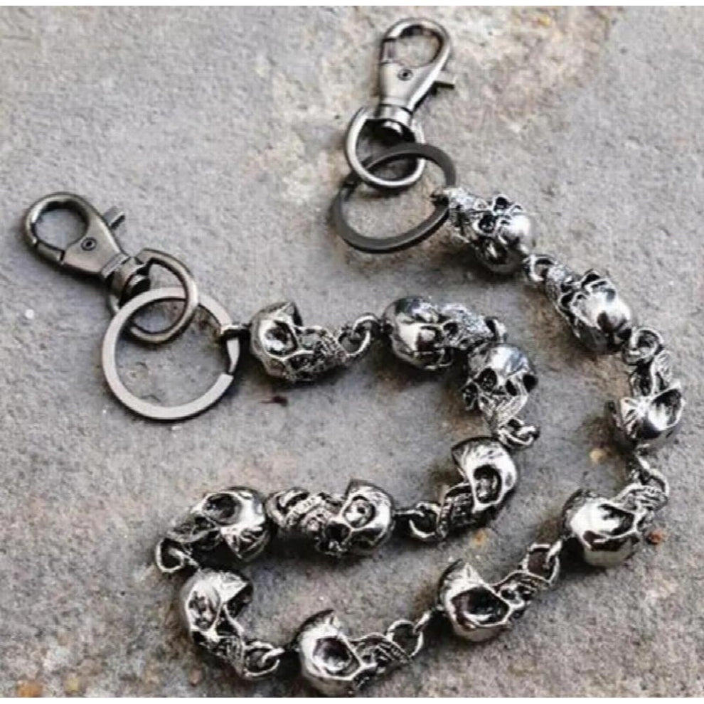 Domineering Punk Waist Chain Wallet Chain Skull Keychain for Men Jeans Chains Rock Biker Jewelry