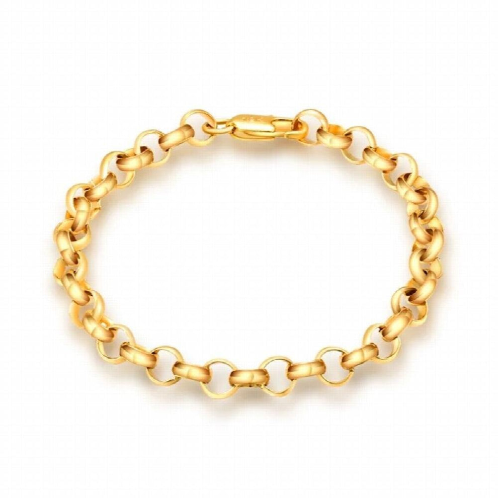 Personality OL Woman Girl Gift Thick Circles Chain 18KT Bracelet+Necklace Jewelry Set SE40