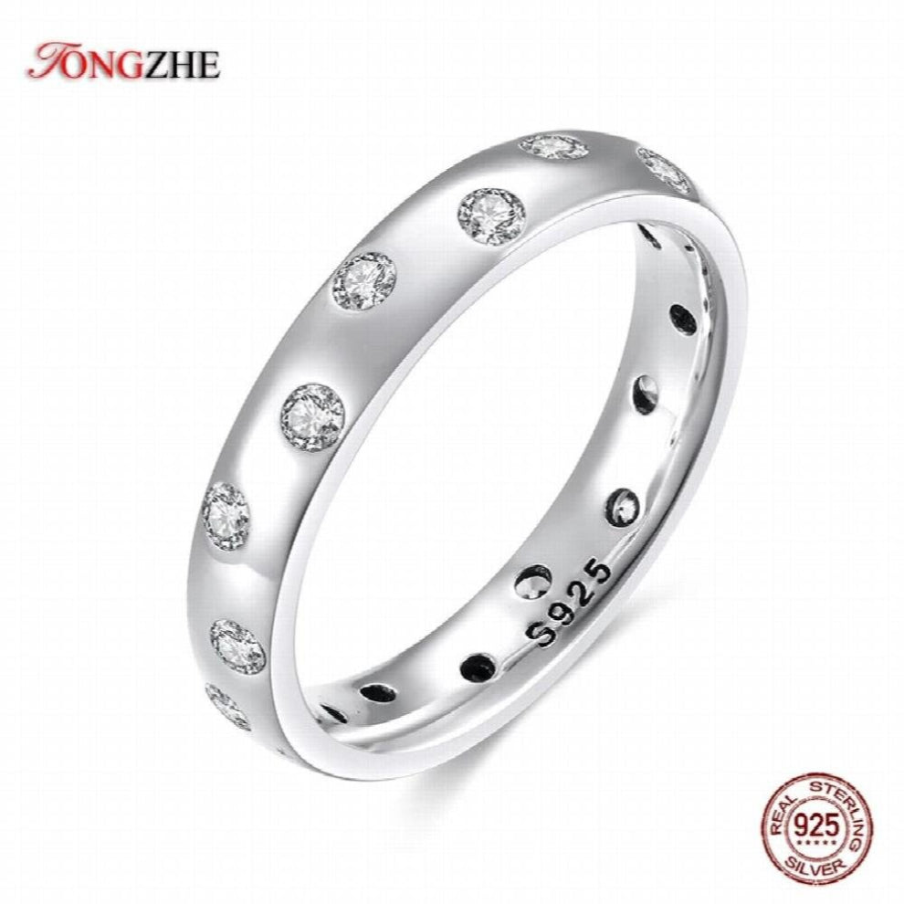 925 Sterling Silver Big Rings For Women Men Droplets Bubble Crystal Wedding Bulgaria Jewelry Lots Bulk