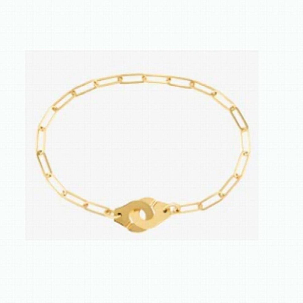 S925 Sterling Silver Dinh Van Handcuffs Necklace Pendant Womens Bracelet Silver Handcuffs Jewelry