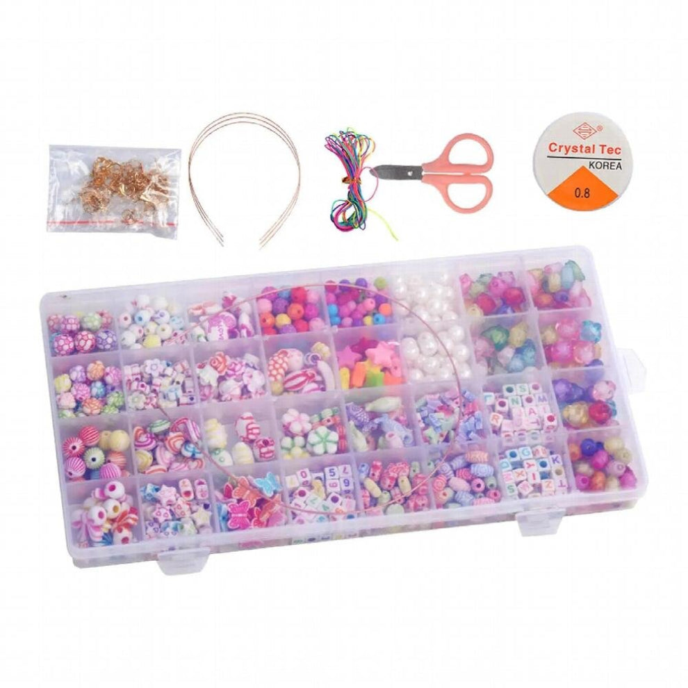 Acrylic Seed Beads Kit Educational Toys Mini DIY Bead Kit for Bracelet Beads DIY Jewelry Making Birthday Beading Necklace