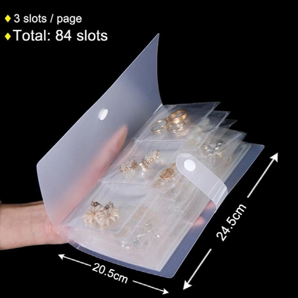 Jewelry Storage Book Fine Jewelry Organizer Anti-oxidation Bags Desktop Drawer Earrings Jewelry Organizer Packaging Box