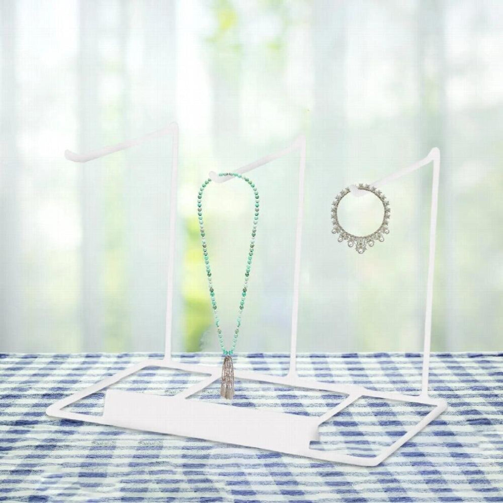 Metal Jewelry Organizer Stand Modern Hanger Rack Display Holder Hook for Hairbands Bracelets Pendants Trinkets Tabletop