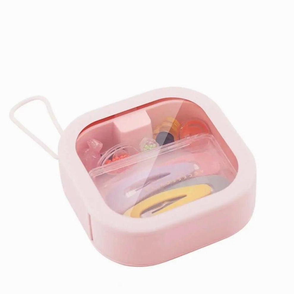 Cover Storage Case Solid DIY Mini Jewelry Storage Box Stationery Organizer Desktop Storage Box Small Item Case