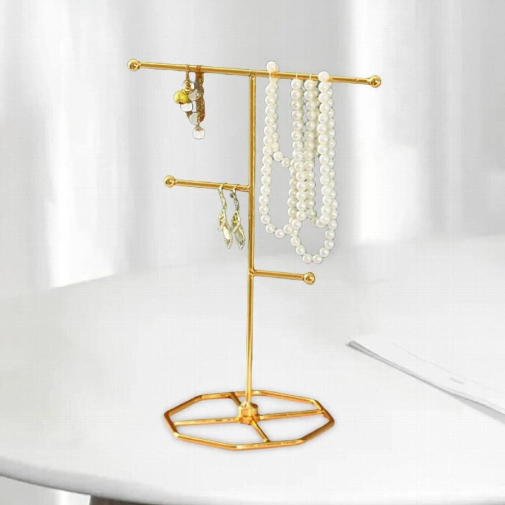 Jewelry Organizer Necklace Holder Durable Storage Rack Earring Display Stand for Closet Tabletop Ear Hook Bracelet Keychain