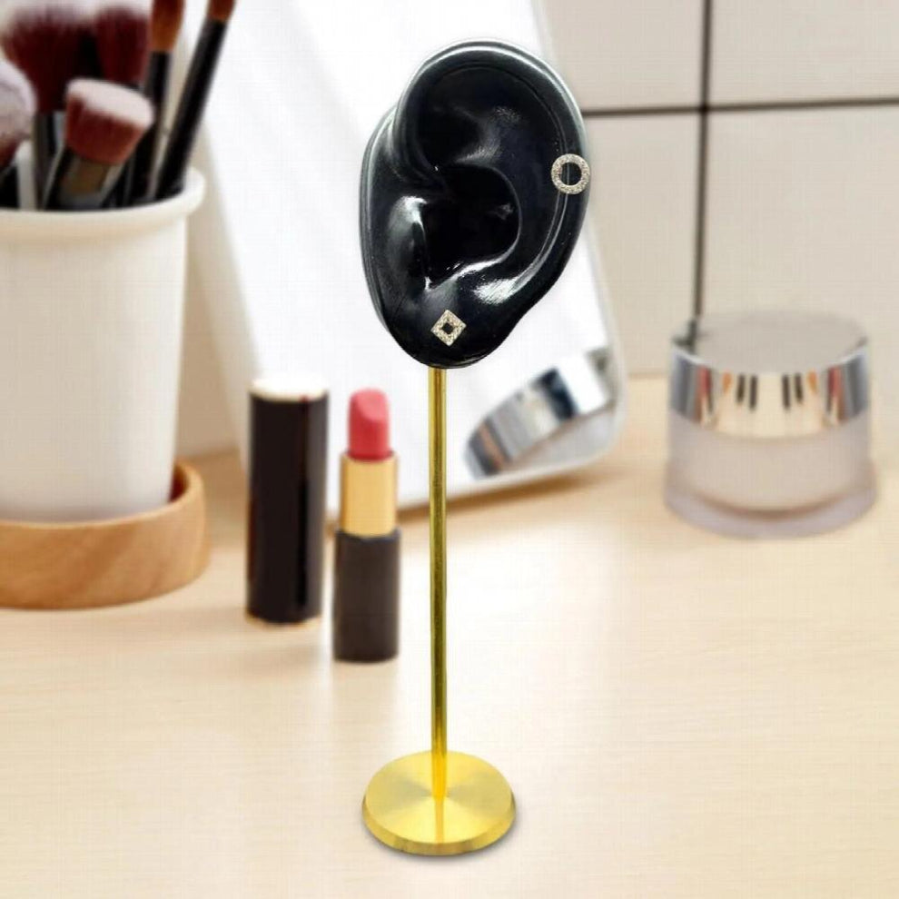Durable Earring Display Holder Ear Model Stud Holder Earring Holder Soft Silicone Stable Tabletop Decor Earrings Organizer