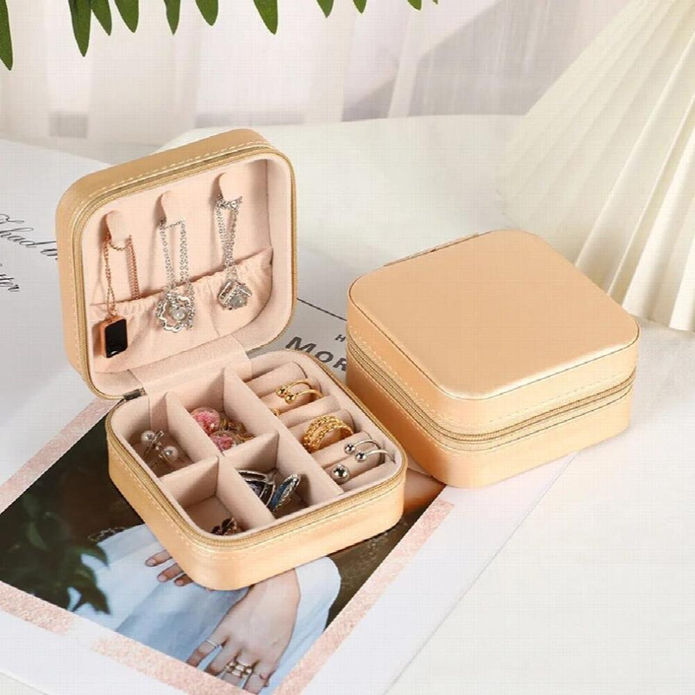 9 Colors Jewelry Box Portable Pu Mini Earring Ring Holder Household Travel Storage Pink Display Women Case Boxes