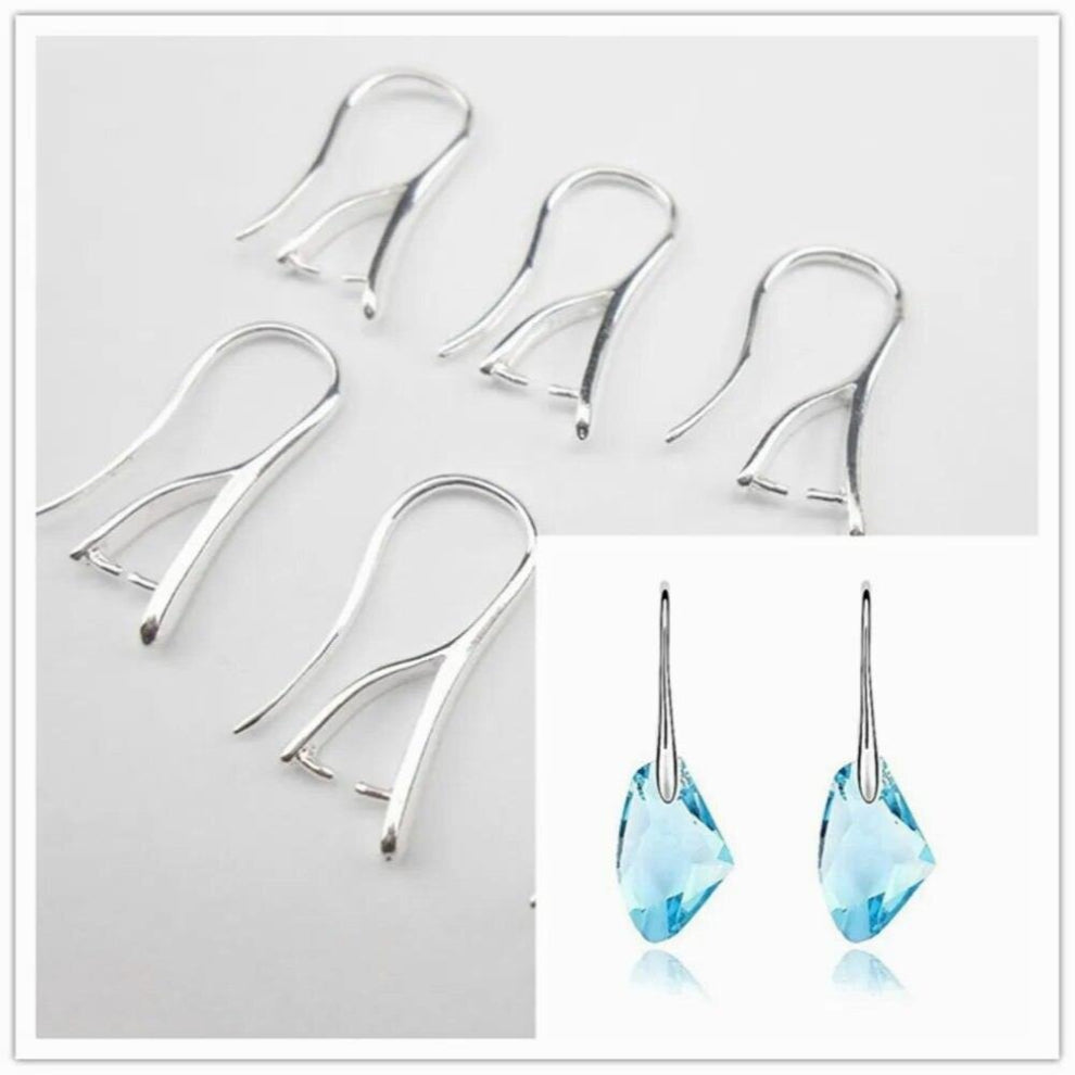 more choice silver earrings jewelry accessories DIY crafts cufflinks earrings hook crystal cubic zirconi