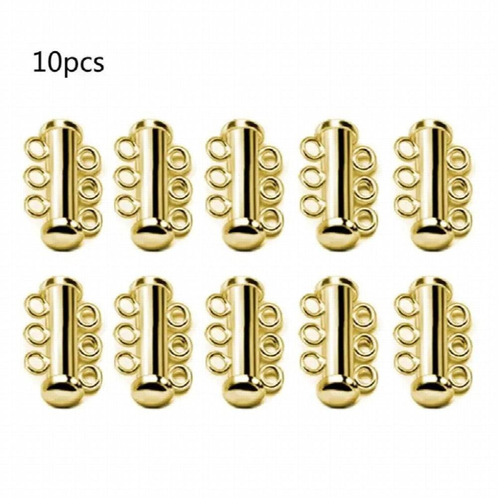 10Pcs Layered Bracelet Necklaces Slide Strong Magnetic Clasps Tubes Lock Jewelry