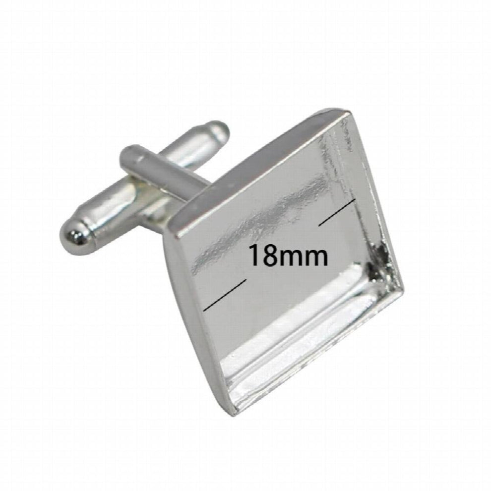 Beadsnice Brass Personalized T-shirt Mens Cufflinks Fit 18mm Square Blank Cufflink Base Valentine Gift 10040