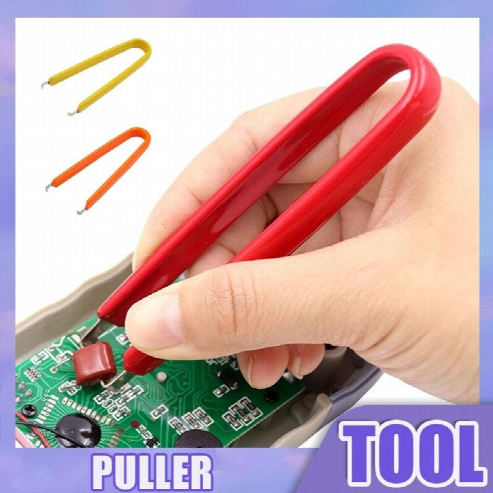 1Pc DIY Anti-static Tweezers U-type IC Chip Extractor Machine Clip Watch Jewelry Repair Tool for ROM Extraction Removal Puller