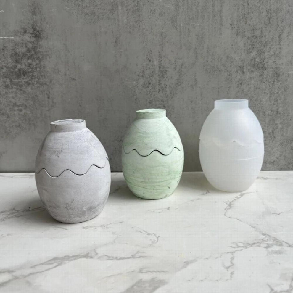 DIY Epoxy Crystal Egg Storage Box Candle Cup Mold Silicone Resin Organizer Mold for DIY Desktop Craft Jewelry Storage