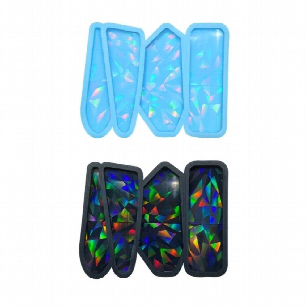 Resin Hair Clips Mold Colorful Epoxy Resin Casting Mold for DIY Crafts Bookmarks Hair Clips Jewelry Making