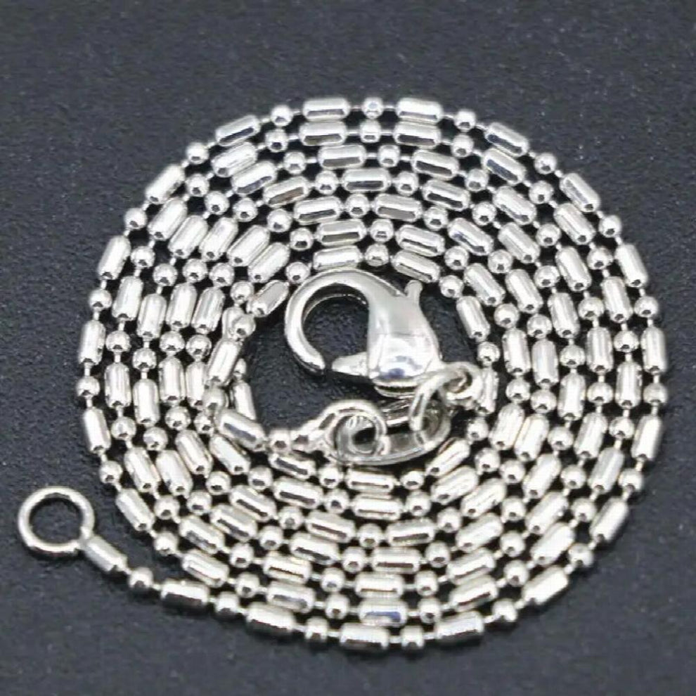 3 PCS Copper Stainless Steel Chain Necklace For Women Jewerly High 1mm Chokers Chains 18inch B3385