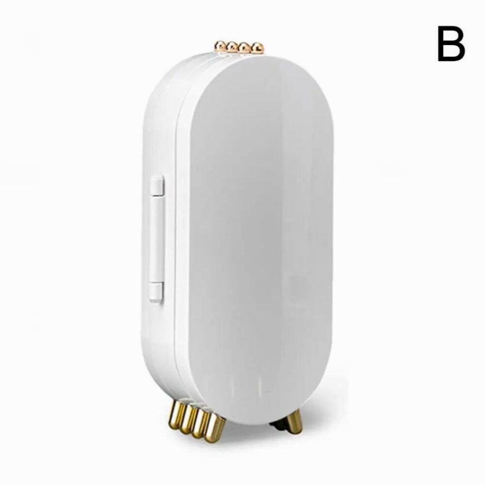 Retro Screen Jewelry Storage Box Foldable Organizer Household Earrings Necklace Display Stand Jewelry Organizer Case