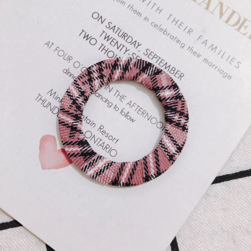 4 pieces - DIY Fabric Lattice Ring Geometric Retro Autumn Winter Earrings Earrings Accessories Other