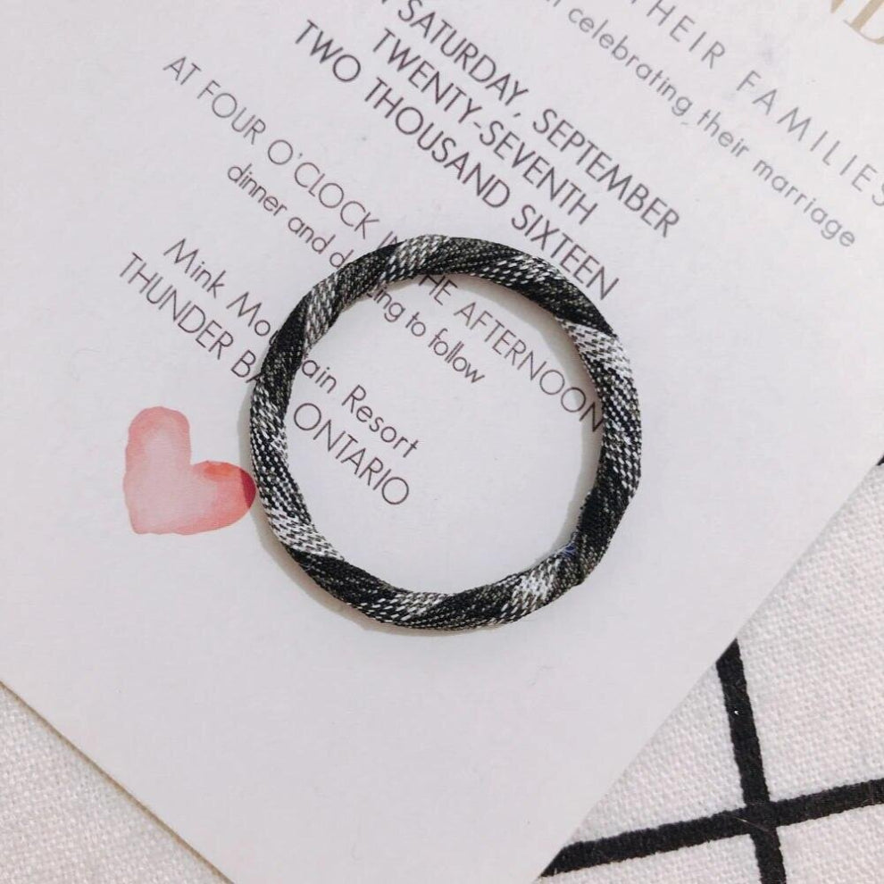 8 pieces - DIY Fabric Lattice Ring Geometric Retro Autumn Winter Earrings Earrings Accessories Other