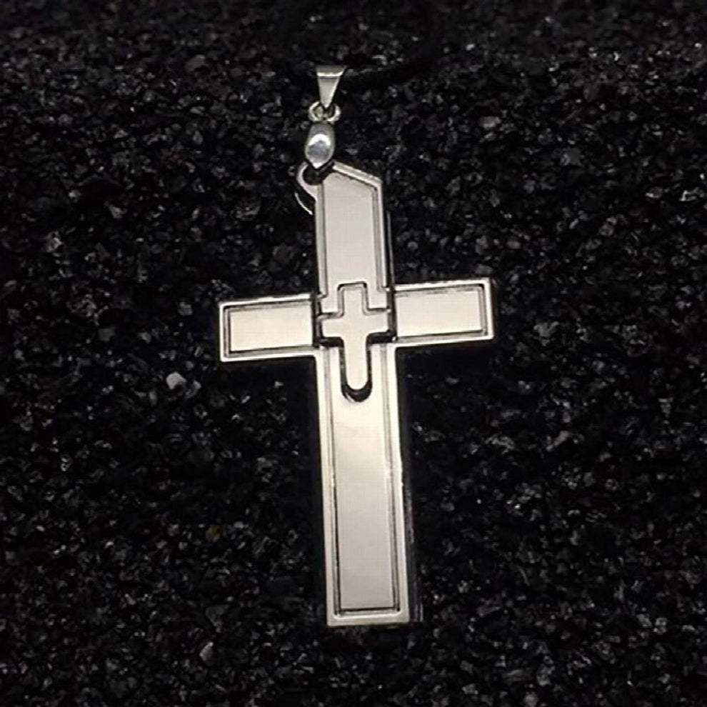 Mini Unboxing Pocket Pendant Hanging Cross Necklace Pendant Self-Defense
