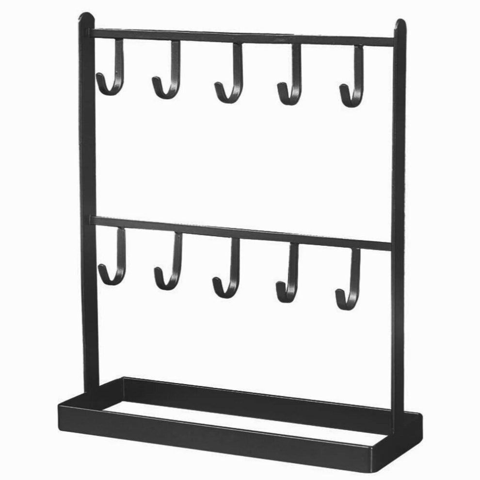 Tabletop Iron Jewelry Jewelry Earring Hanger Necklace Ring Earring Earring Shelf Display Shelf Porch Key Rack