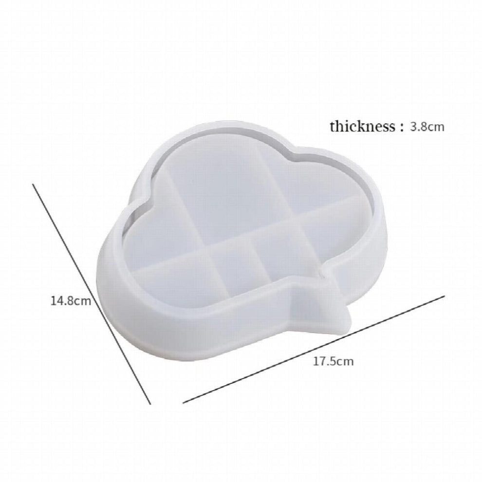 INS Style Talk Bubble Shape Plate Crystal Epoxy Resin Mold Not Includes Stickers Square Cloud Round Jewelry Showing Plat