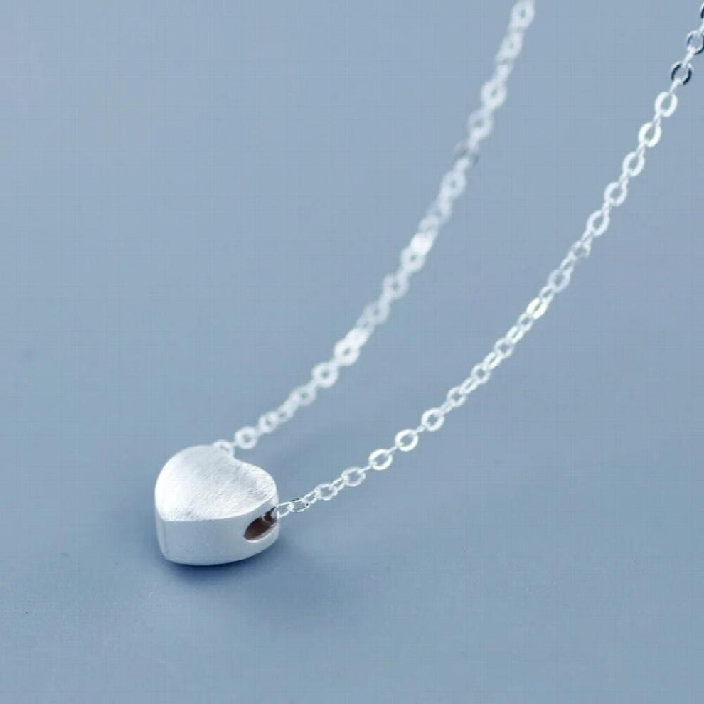 Pure Hot Silver Heat Charm Pendant Necklaces For Women Jewely Small Chokers Necklaces Fine Jewelry