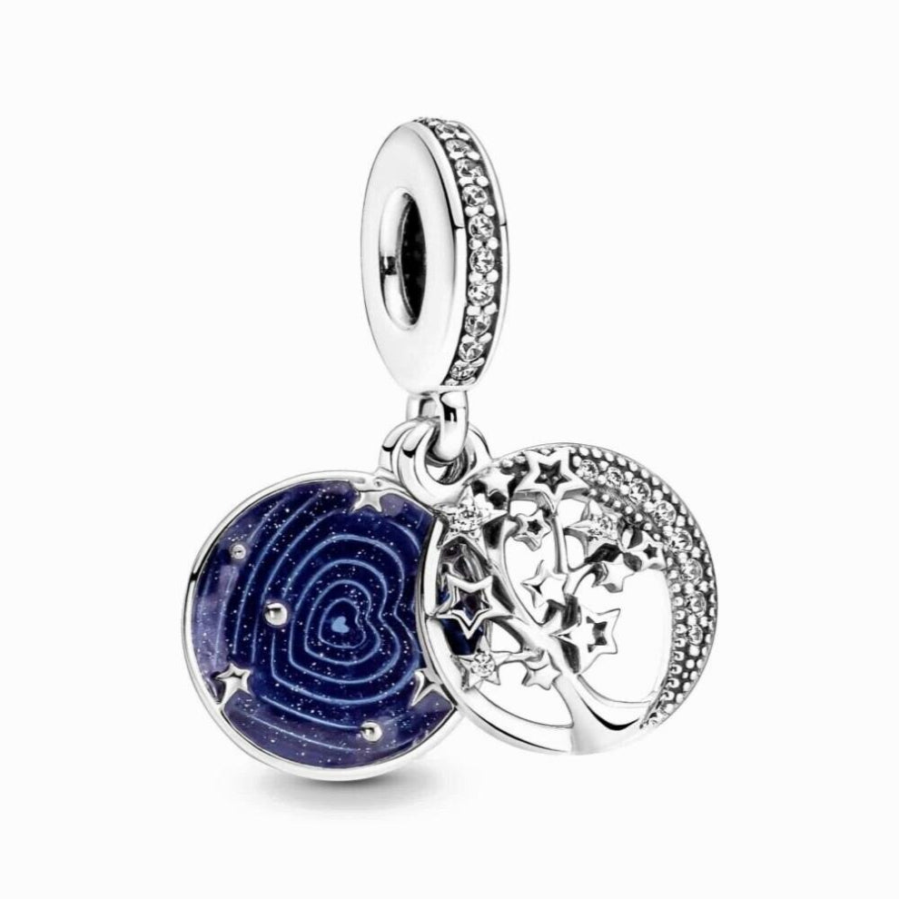 Galaxy Series Astronaut Cookie Christmas Tree Beads fit Pendant Charms Silver 925 Bracelet DIY Women Jewelry