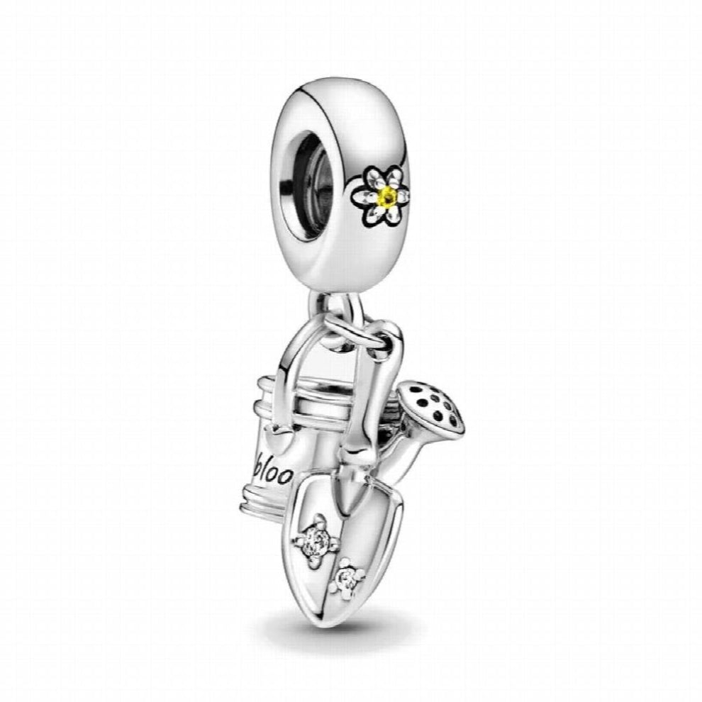 Scissor comb kit Charms Beads 925 Silver Fit Bracelet Women Diy Jewelry Dangle Daily Necessities Hair Dryer Pendant