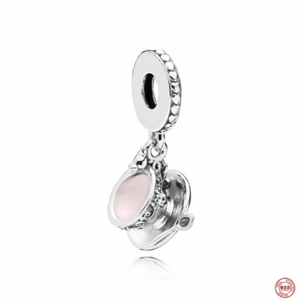 Suitable For Bracelet DIY Women Jewelry 925 Silver Butterfly Pendant Nail Polish Dumbbell Love Charms Beads