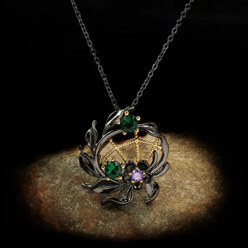 Bohemia Jewelry Womens Arrival Coconut Tree Pendant Necklace Vintage Creative Zircon Chokers