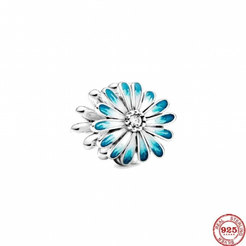 SilverFlower Cake Sandwich Beer Gift Fit Bracelet Charm Beads For Women DIY Jewelry