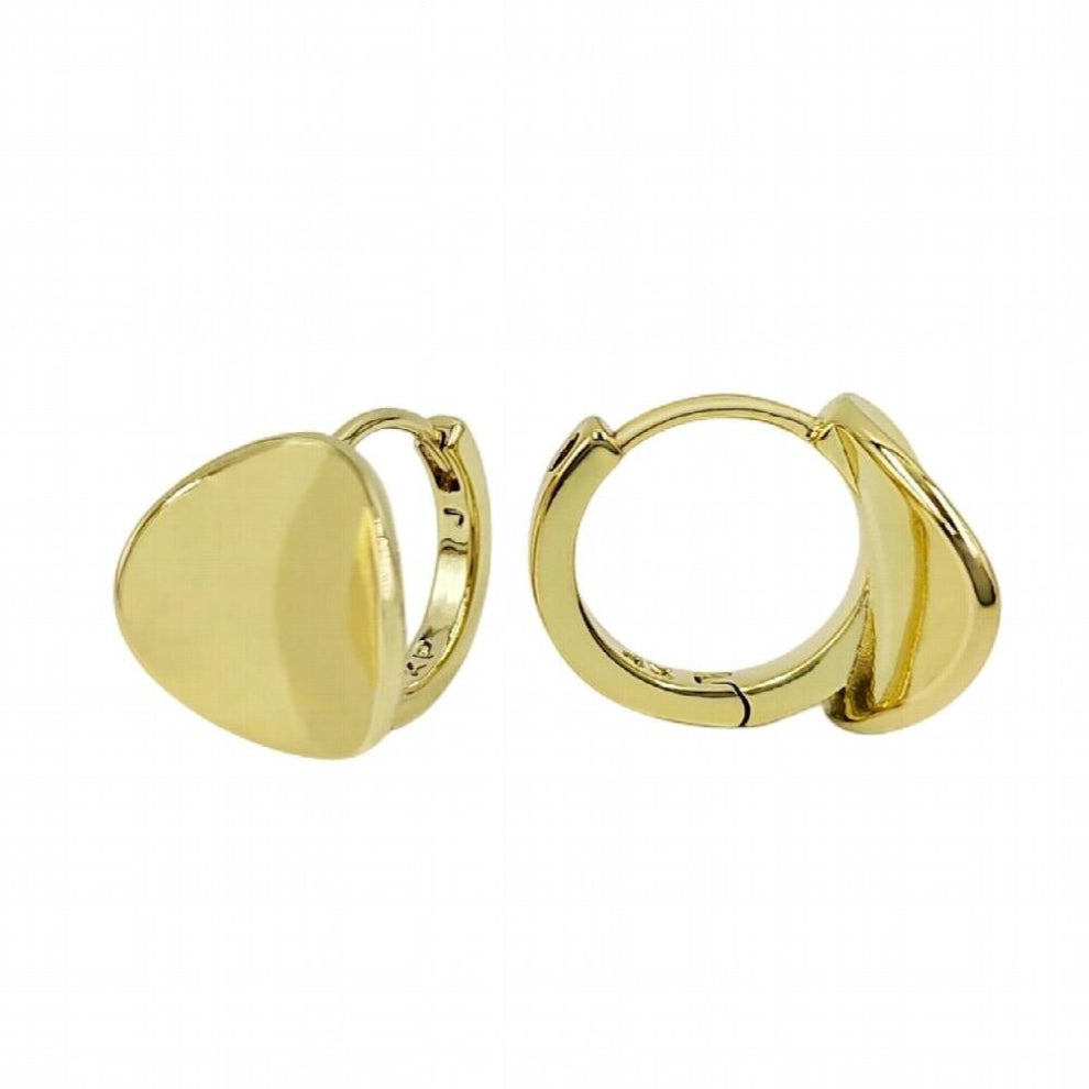 Agsnilove Hoop Earrings 14K Plated Large Concave Generous Huggie Earrings Hoops Women Jewelry Everyday Wearing