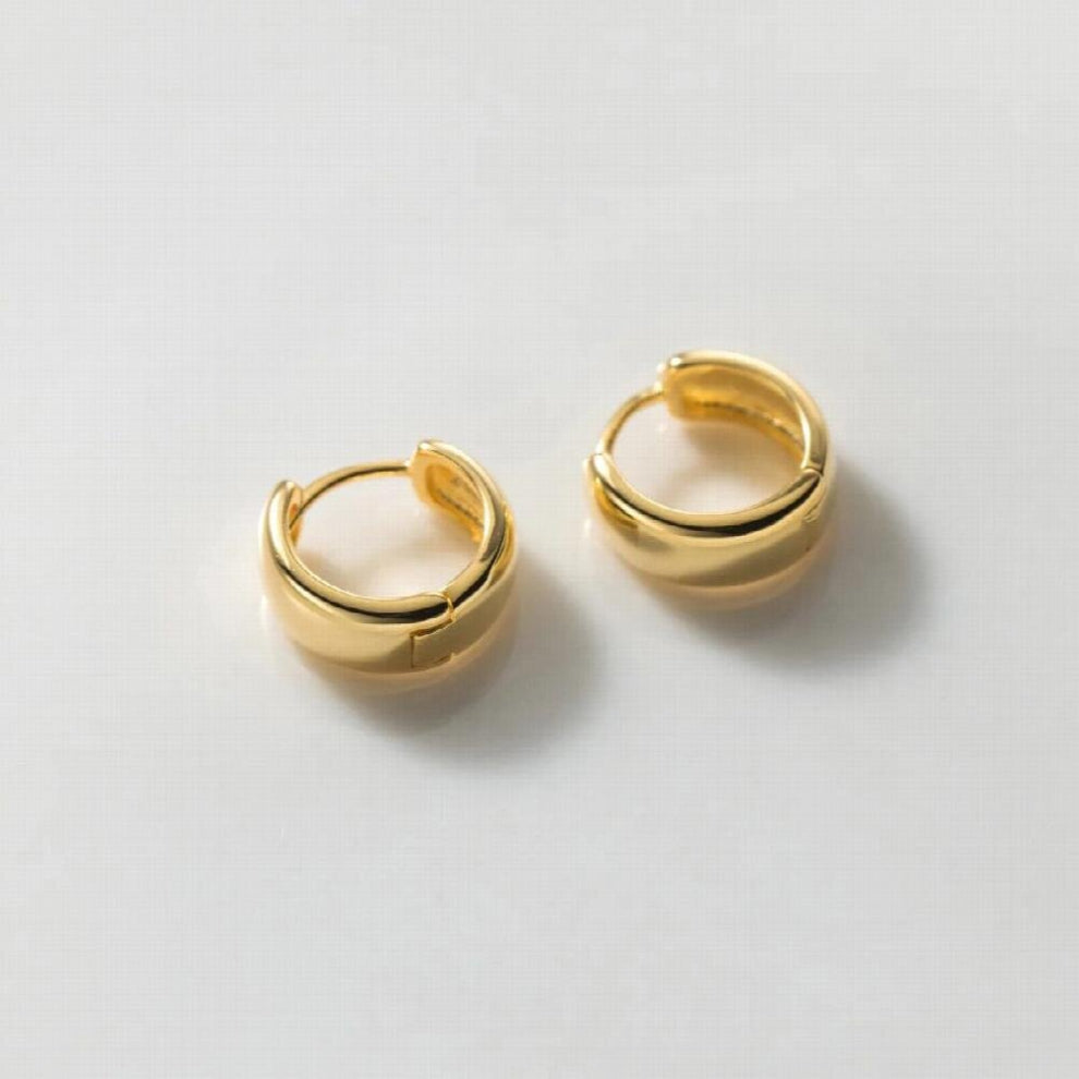 925 Sterling Silver Widen Round Hoop Earrings Small Huggie Hoops Hypoallergenic Jewelry for Women Girls