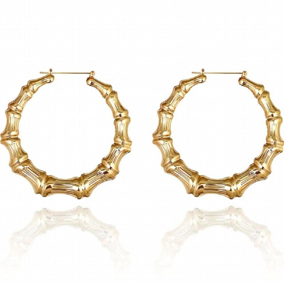 SE9 Silver Rainbow Zircon CZ Big Hoops Circle Earring Round Piercing Pendiente Climber European Jewelry