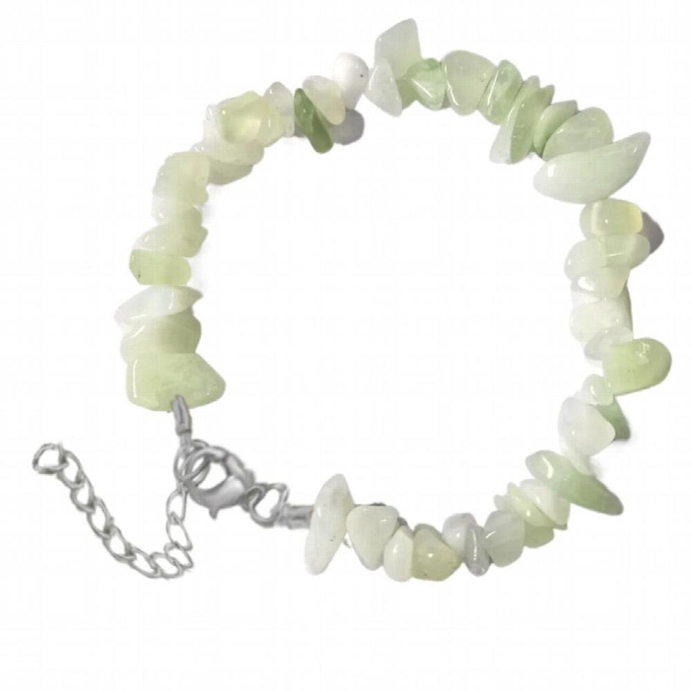 SB9 Natural Stone Bracelet Beads Chips Jewelry Amethys Aquamarine Rose Quartz Bracelets